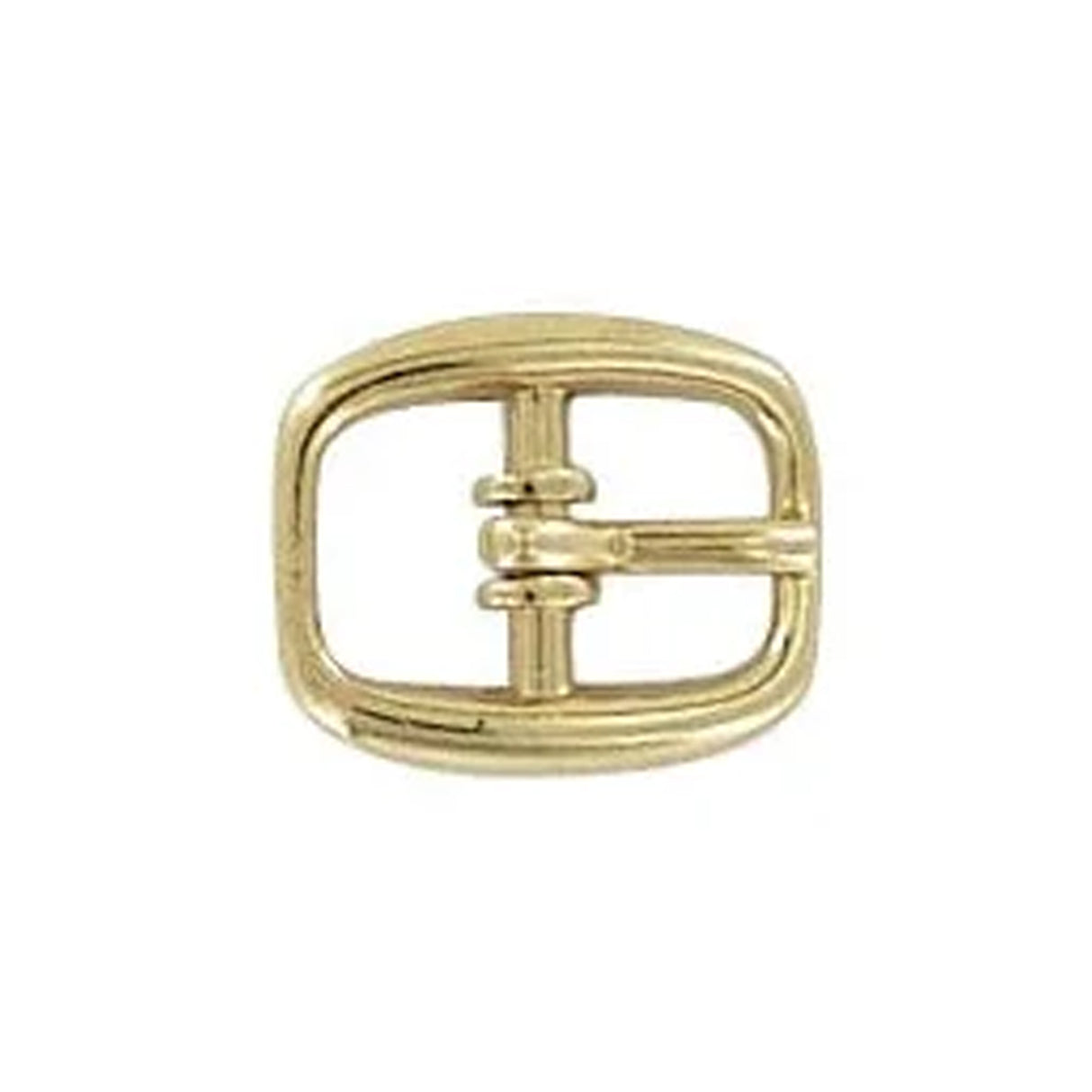 3/8" Gold, Center Bar Buckle, Zinc Alloy, #C-1658-GOLD