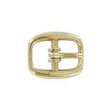 3/8" Gold, Center Bar Buckle, Zinc Alloy, #C-1658-GOLD