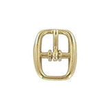 3/8" Gold, Center Bar Buckle, Zinc Alloy, #C-1658-GOLD