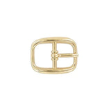 5/8" Gold, Center Bar Buckle, Zinc Alloy, #C-1660-GOLD