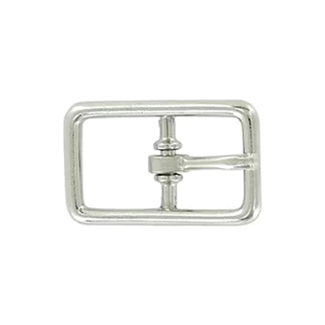 5/8" Nickel, Center Bar Buckle, Zinc Alloy, #C-1608