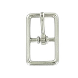 5/8" Nickel, Center Bar Buckle, Zinc Alloy, #C-1608