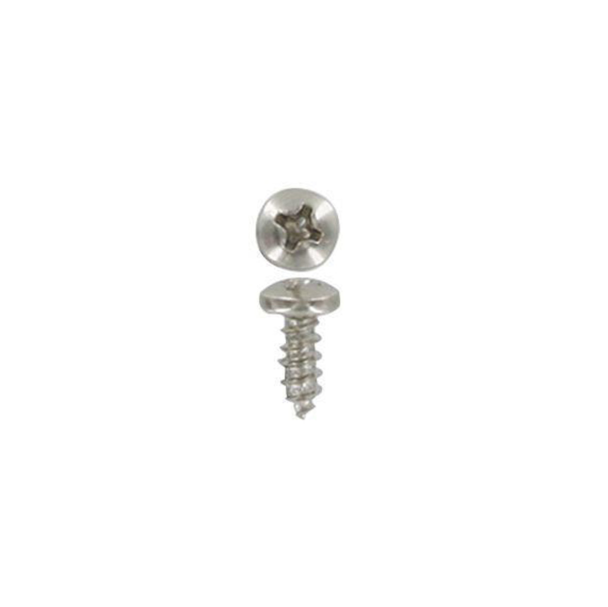 1/2" Nickel, Self Tapping Screw, Steel-PK24, #L-3800