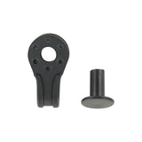 1/4" Black, Boot Hook with Rivet, Steel, #A-342