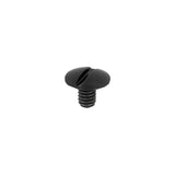 1/4" Glossy Black, Screw Only, Solid Brass, #L-156SC-1-4BLK