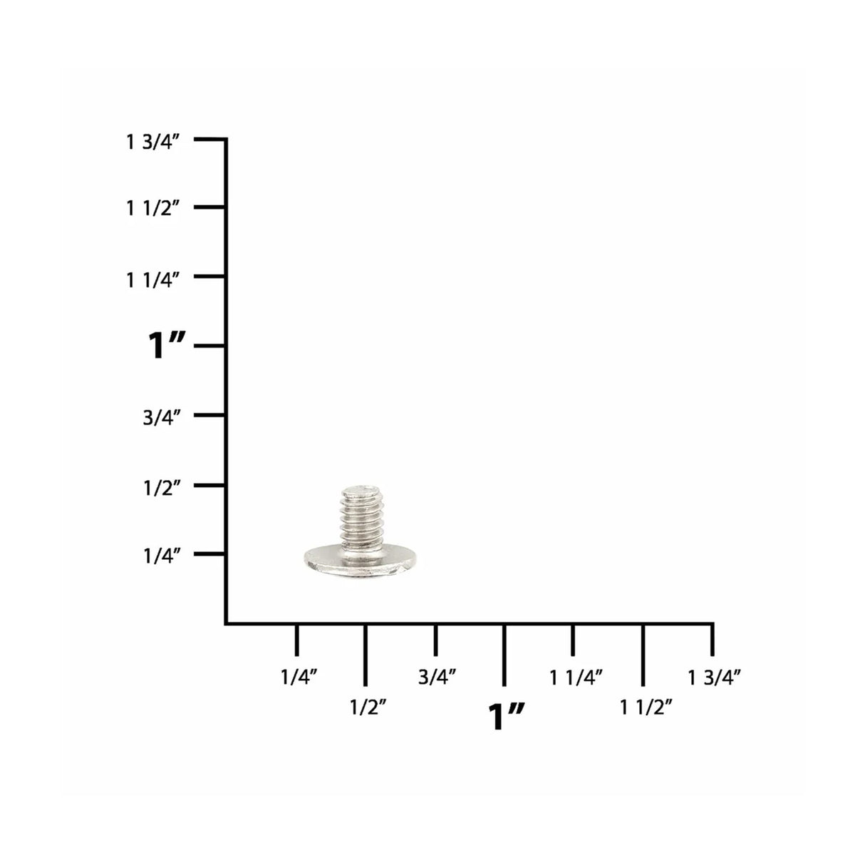 3/16" Nickel, Screw Only, Solid Brass, #L-156SC-3-16SBN