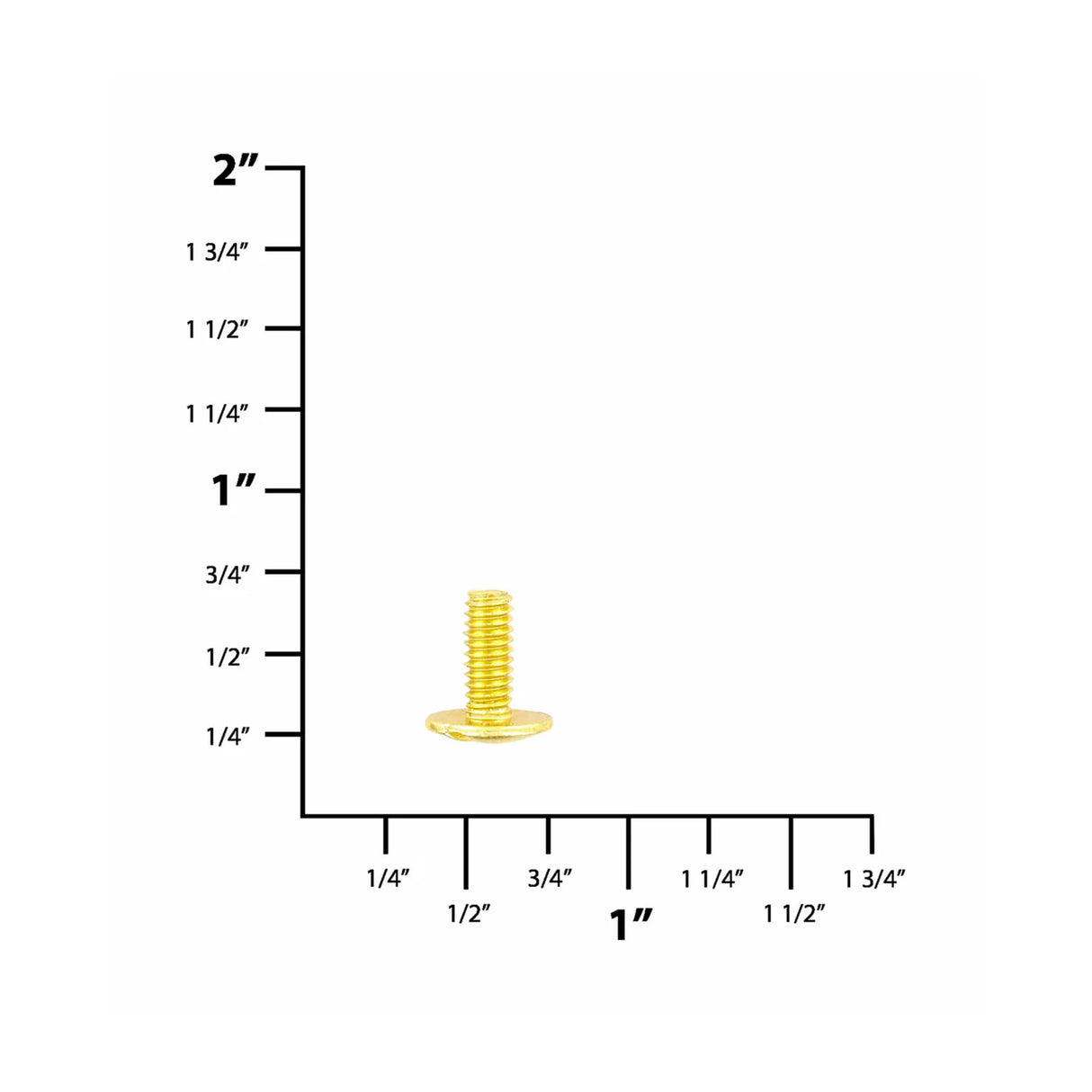 3/8" Brass, Screw only, Solid Brass, #L-156SC-3-8-SB