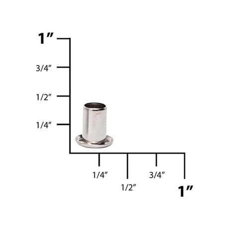 5.4mm Nickel, Eyelet, Solid Brass- 12 pk, #A-275-SBN