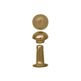 6mm Gold Double Cap Domed Rivet, Steel - 12 pk, #A-406-GP