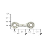 1 1/2" Nickel, Coachman Loop, Zinc Alloy, #L-1322-NP