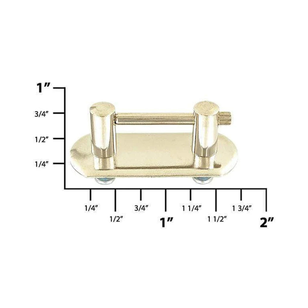 1 1/4" Nickel, Handle Loop, Screw in Bottom, Steel, #L-525-NP