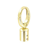 1/2" Gold, Tassel Cover with Swivel Snap, Zinc Alloy, #P-2968-GOLD