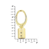 1/2" Gold, Tassel Cover with Swivel Snap, Zinc Alloy, #P-2968-GOLD