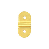 1/4" Brass, D-Ring Mounting Bracket, Steel, #D-19-BP