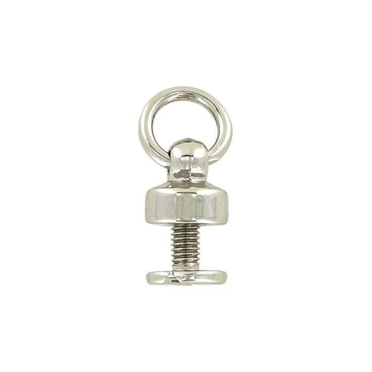 1/4" Shiny Nickel, Chain Connector w/Screw, Zinc Alloy, #P-2661-NIC