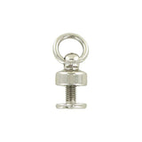 1/4" Shiny Nickel, Chain Connector w/Screw, Zinc Alloy, #P-2661-NIC