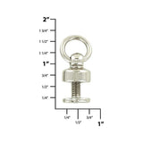 1/4" Shiny Nickel, Chain Connector w/Screw, Zinc Alloy, #P-2661-NIC