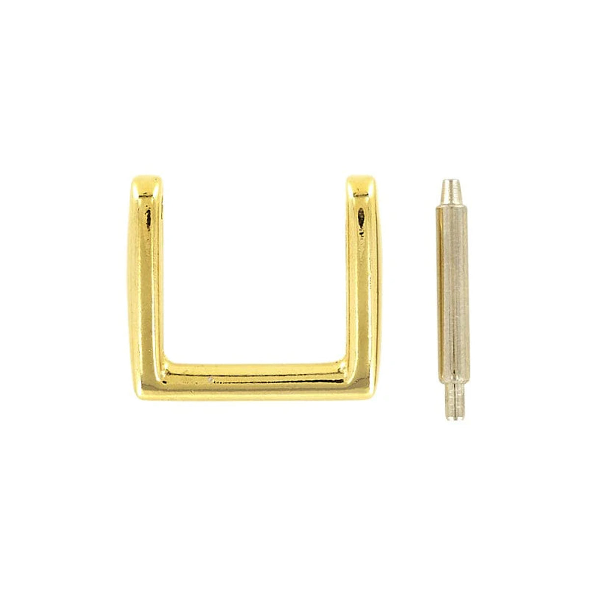 1" Gold, Handle Loop with Spring Pin, Zinc Alloy, #P-1580-GOLD