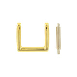 1" Gold, Handle Loop with Spring Pin, Zinc Alloy, #P-1580-GOLD