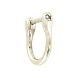 3/4" Nickel, Horseshoe Ring with Screw-In Pin, Zinc Alloy, #P-2079-NP