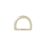 3/4" Shiny Nickel,  D Ring, Zinc Alloy, #P-2641-NIC