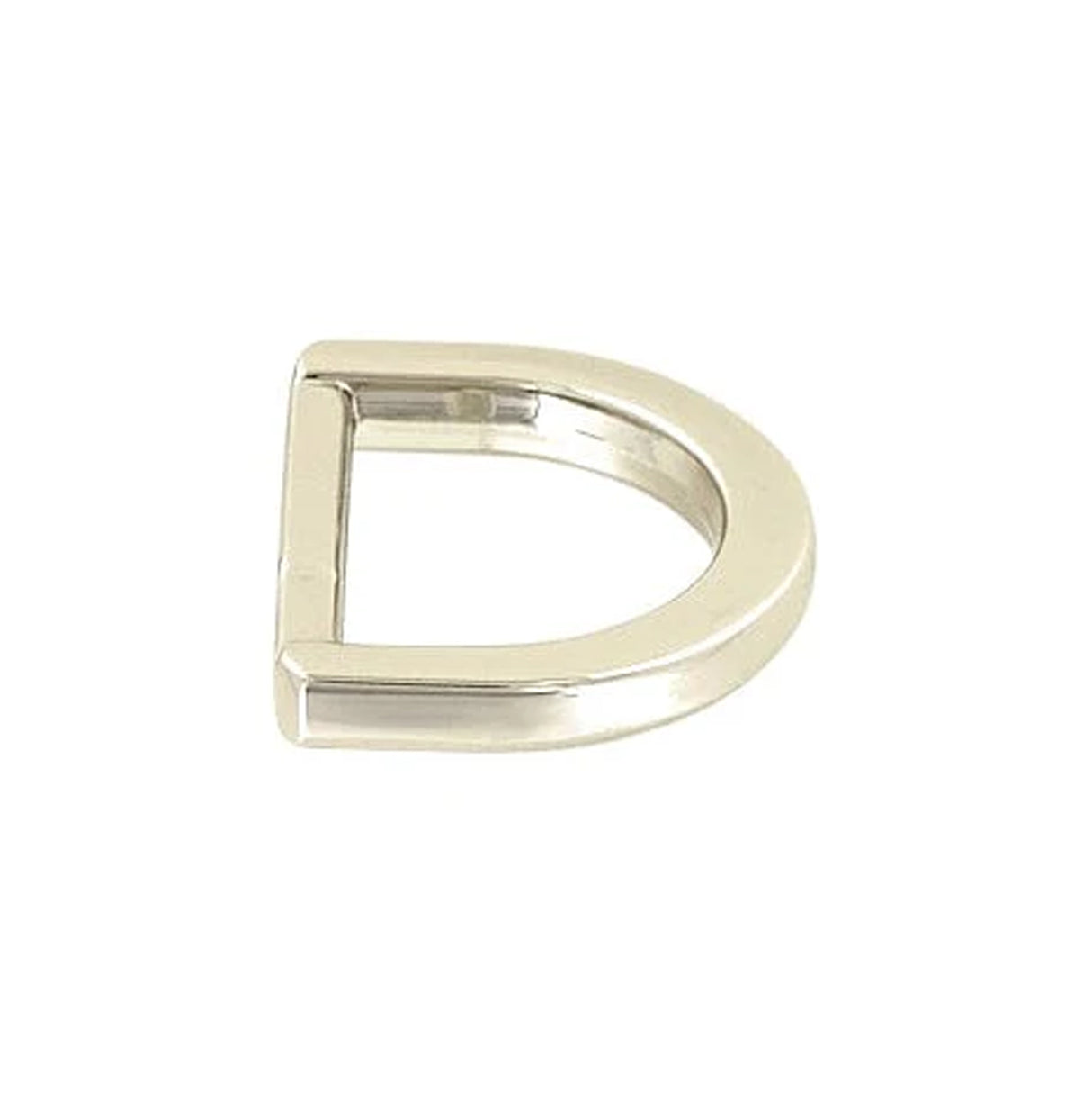 3/4" Shiny Nickel,  D Ring, Zinc Alloy, #P-2641-NIC