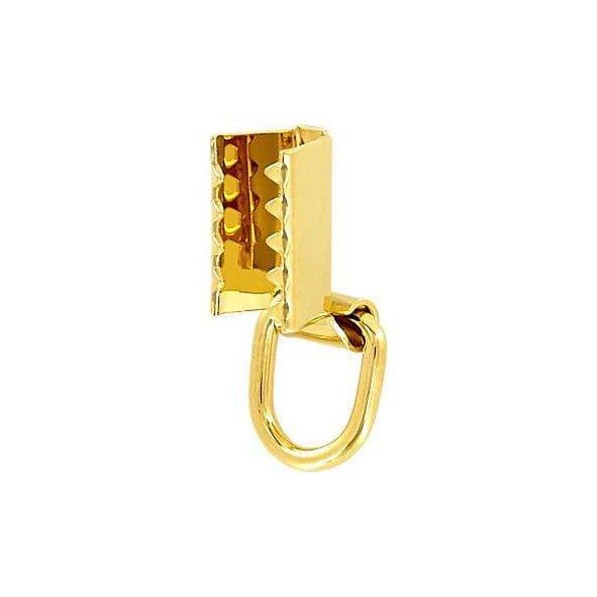 3/8" Gold, Squeeze On Handle Loop, Zinc Alloy, #P-1486-GOLD