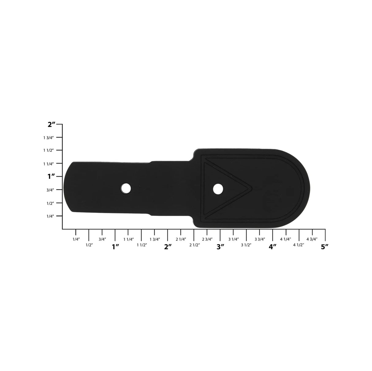 4 3/4" Black, Handle Hardware Anchor, Vinyl, #L-3609