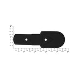 4 3/4" Black, Handle Hardware Anchor, Vinyl, #L-3609