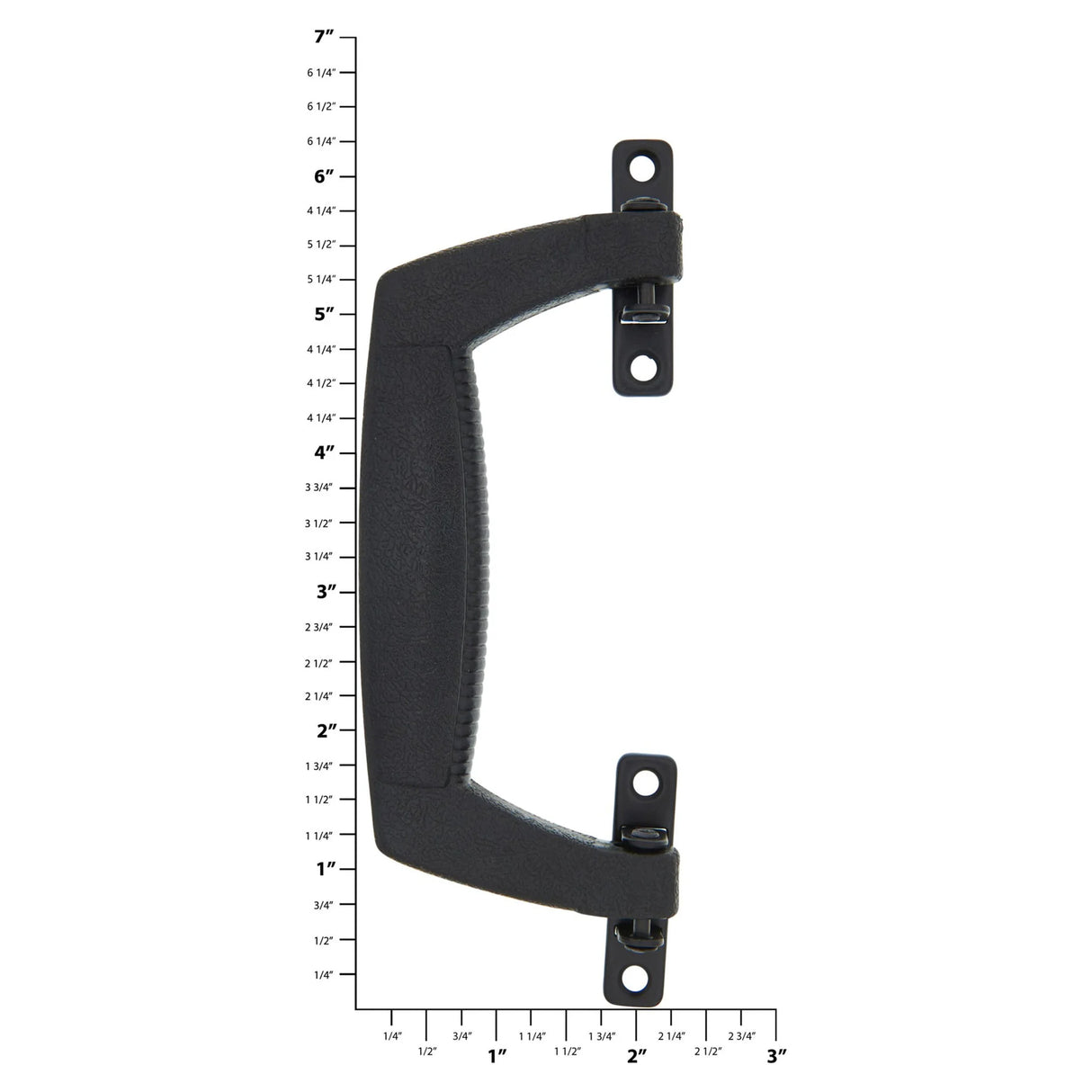 4 3/4" Black, Handle With Black Loops, Plastic, #L-2144