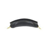 5" Black, Handle with Gold Hardware, Leather, #L-1551-BLK