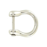 5/8" Shiny Nickel, Horseshoe Ring with Screw-In Pin, Zinc Alloy, #P-2231-NIC