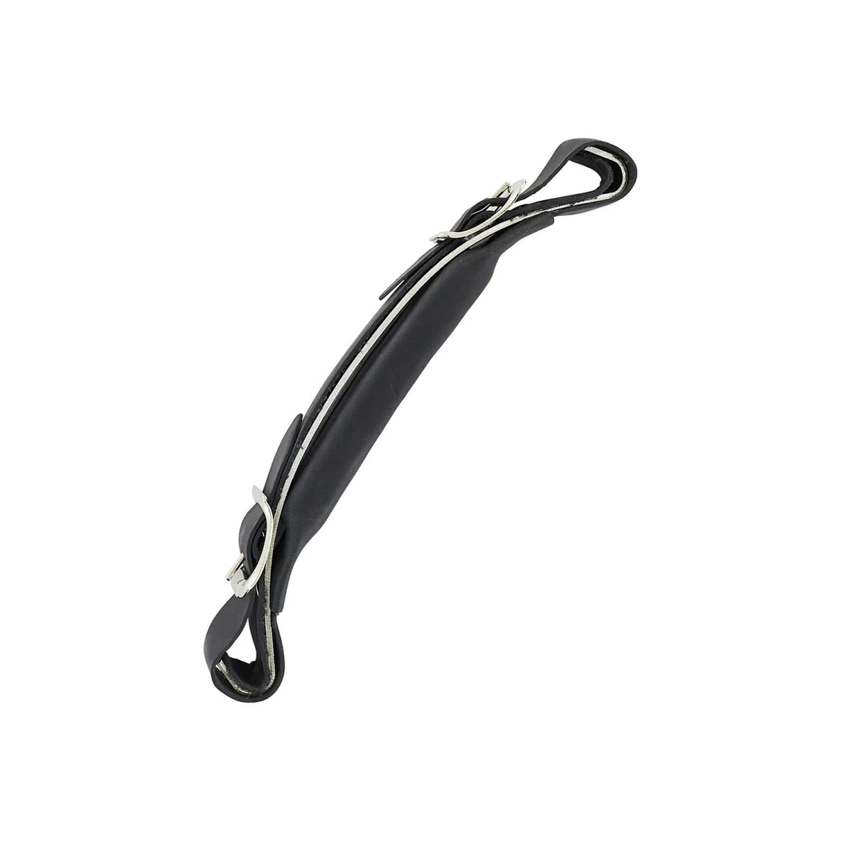 7 1/2" Black, Emergency Handle, Leather (Steel re-enforced), #L-537-BLK