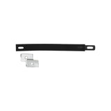 8" Black, Handle Handle Assembly with Nickel, Vinyl, #L-2786