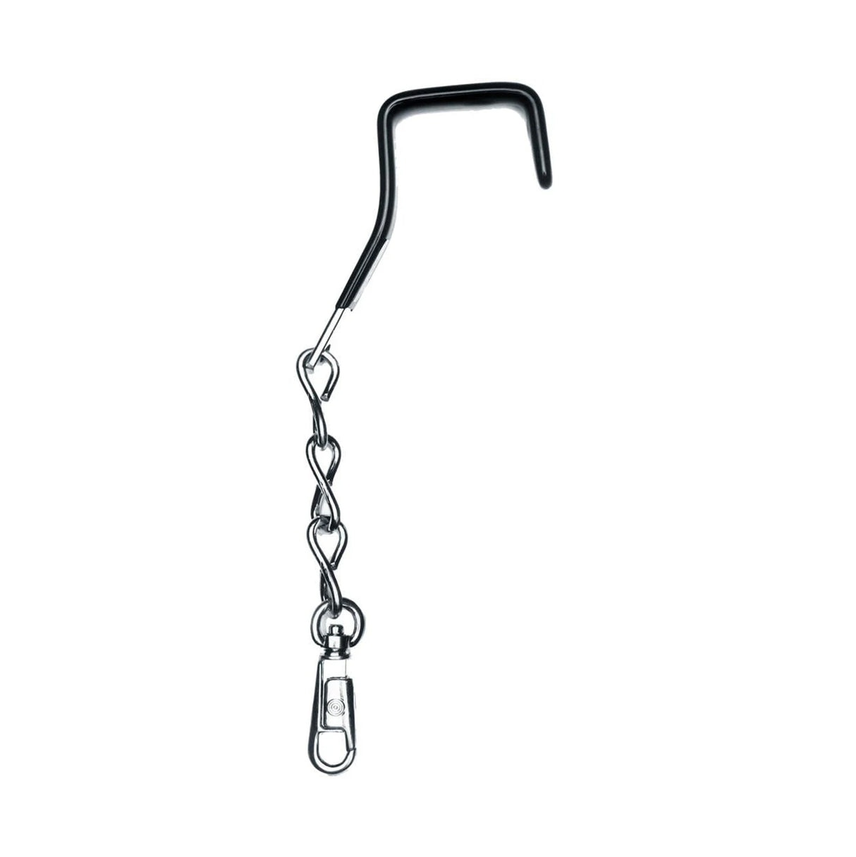 9" Nickel, Garment Bag Hook, Steel with Rubber Tip, #L-1777-NP