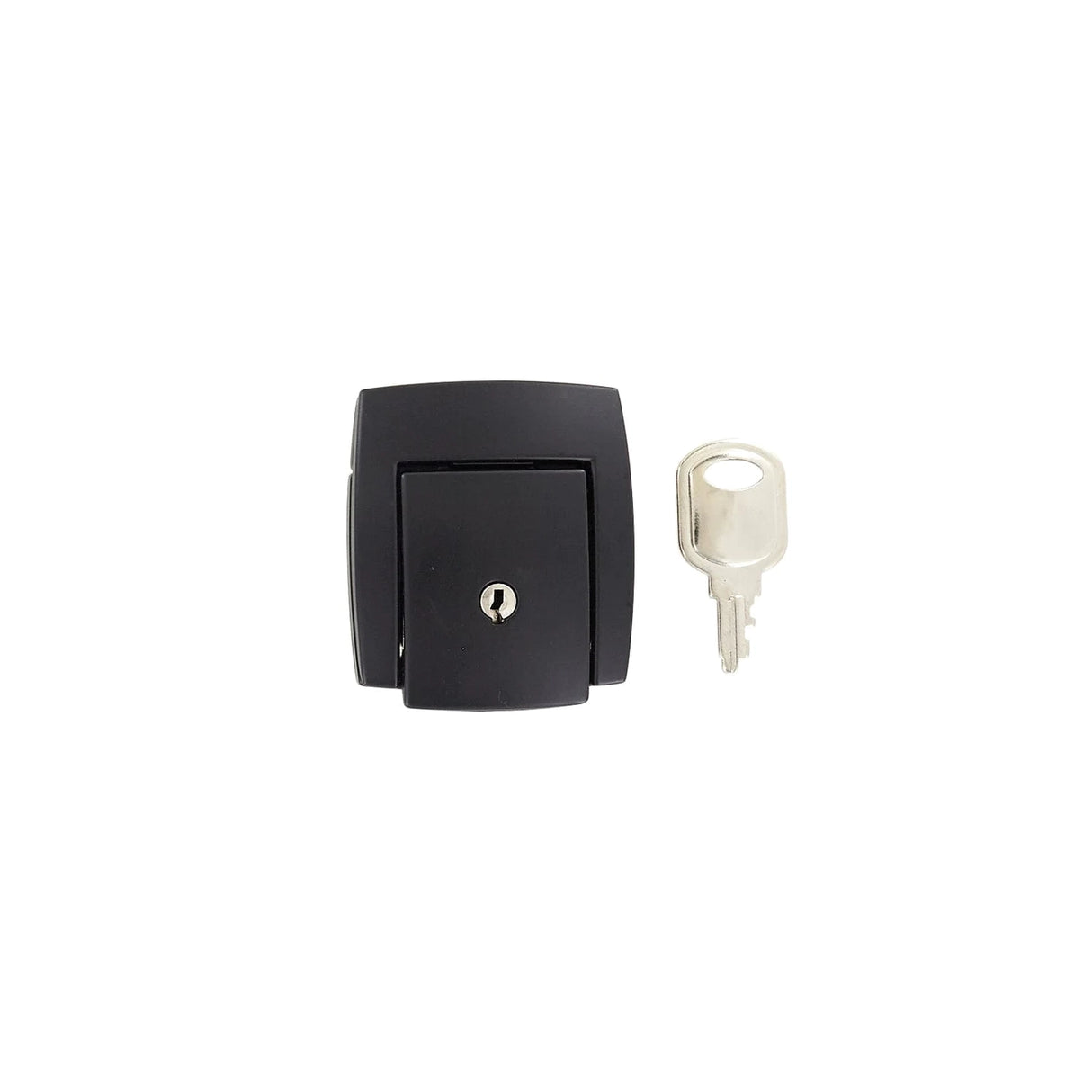 2 1/16" Black, Lock, Zinc Alloy, #L-2455-BLK