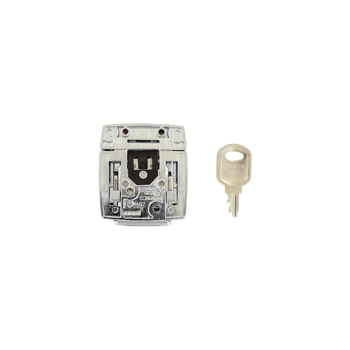 2 1/16" Chrome, Lock, Zinc Alloy, #L-2455-CHR