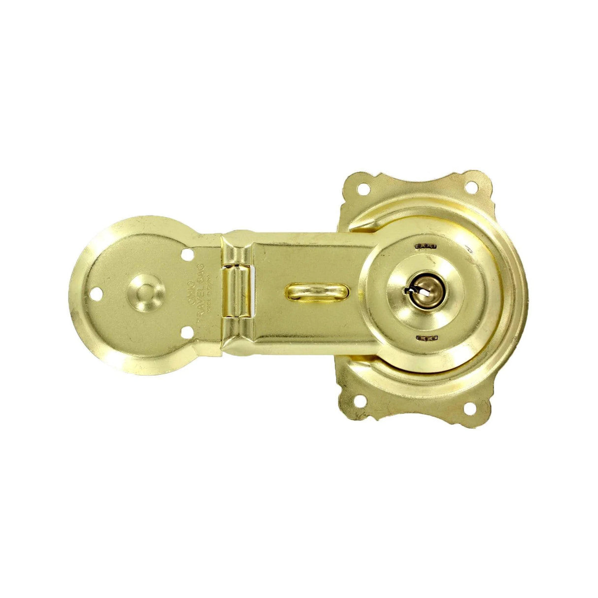 3 1/2" Brass, Trunk Lock, Steel, #G-1-BP