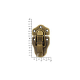 3 1/4" Antique Brass, Drawbolt, Steel, #D-50X-R-ANTB