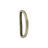 1 1/2" Antique Brass, Welded D Ring, Steel, #P-2071-ANTB