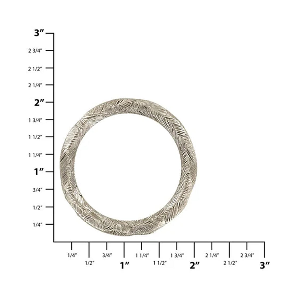 1 1/2" Antique Nickel, Round Ring Antique, Zinc Alloy, #P-3027-ANTN