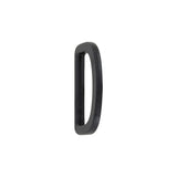 1 1/2" Black, Solid D Ring, Plastic, #DR-1-1-2