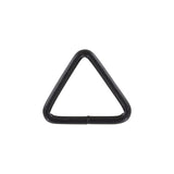 1 1/2" Matte Black, Welded Triangle Ring, Steel, #P-2074-BLK