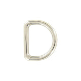 1 1/2" Shiny Nickel, Solid D Ring, Zinc Alloy, #D-403-NIC