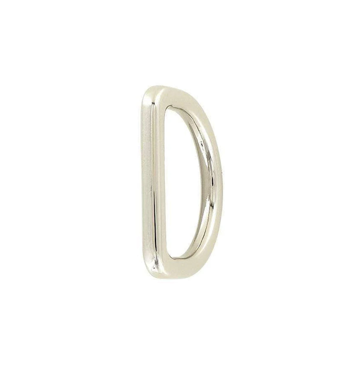 1 1/2" Shiny Nickel, Solid D Ring, Zinc Alloy, #D-403-NIC