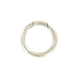 1 1/2" Shiny Nickel, Spring Gate Round Ring, Zinc Alloy, #P-2526-NIC