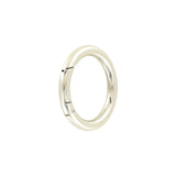 1 1/2" Shiny Nickel, Spring Gate Round Ring, Zinc Alloy, #P-2526-NIC