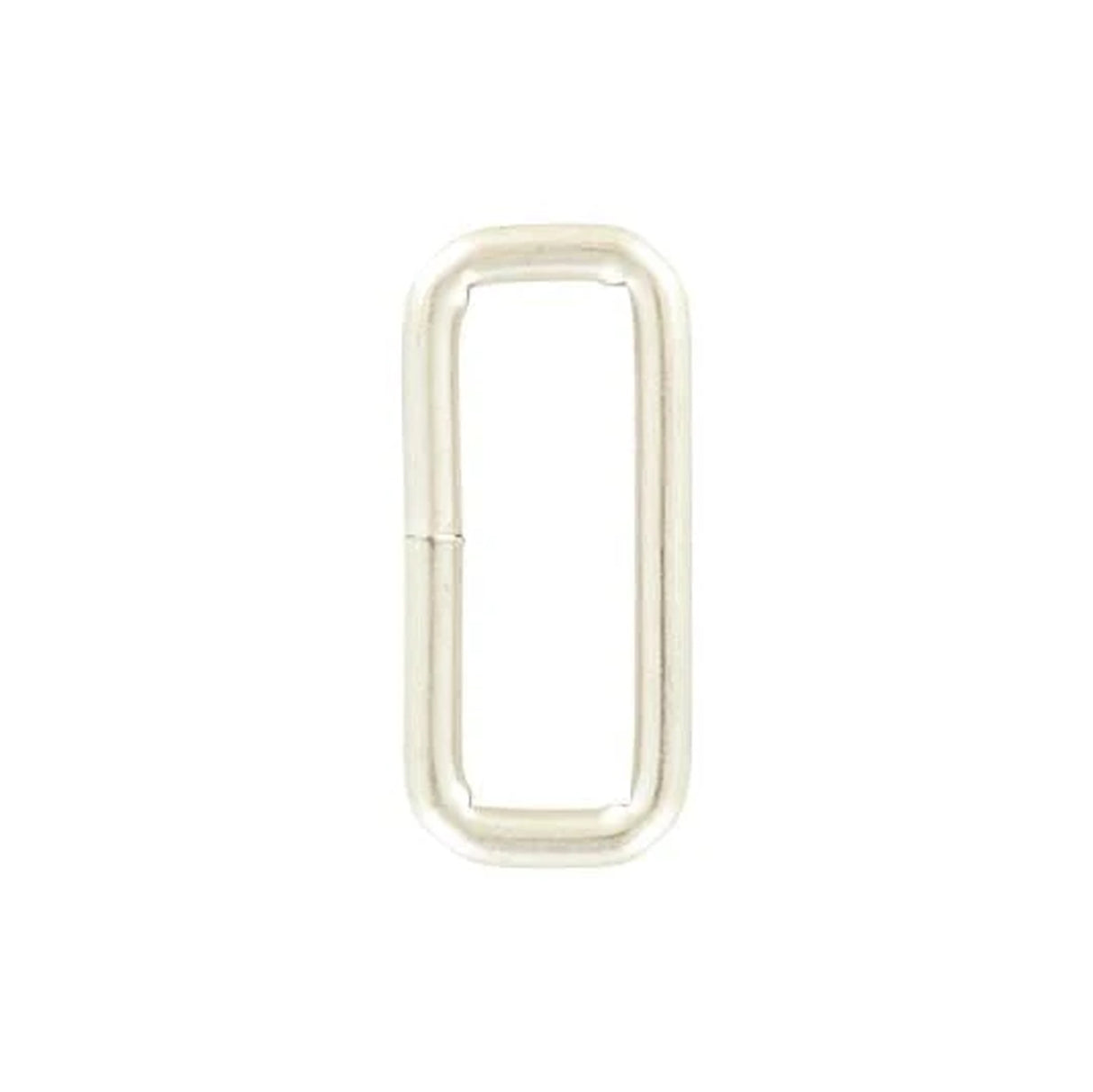 1 1/2" Satin Nickel, Welded Rectangular Ring, Steel, #P-2259