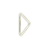 1 1/2" Shiny Nickel, Welded Triangle Ring, Steel, #P-2074-NP