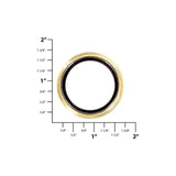 1 1/4" Antique Brass, Beveled Round Ring, Zinc Alloy, #P-2878-ANTB